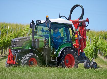 ERO Defoliator VITIpulse over-the-row one-sided rear-mounted